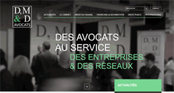 Desktop Screenshot of dmd-avocats.com
