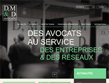 Tablet Screenshot of dmd-avocats.com